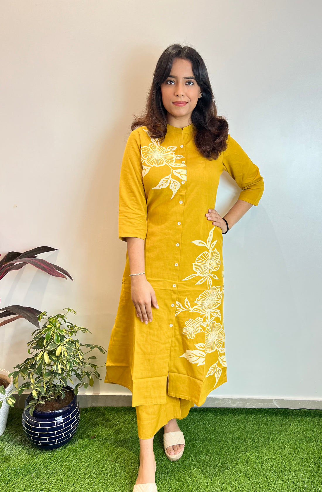 khadi flora co-ord set